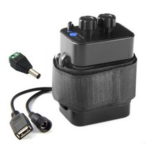 1 PC 6x18650 12V 충전식 배터리 팩 케이스 방수 하우징 커버 배터리 저장 상자 5.5x2.1mm 어댑터