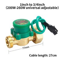 펌프 압력 스위치 자동 220 인치 120 수나사 커넥터 순환 수류 센서 컨트롤러 370 V W-W, [06] 1 to 6 fen 260W, [01] Flow switch