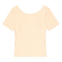 안다르 ANDAR 위드편한 브라 U백 숏슬리브 패드 내장형 _바닐라