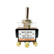 우진 납땜형 나사형 온오프 복귀 토글 스위치 WJT, 16.WJT-6310C, 1개