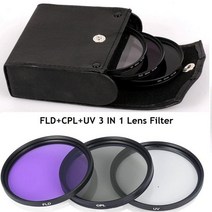 핸드폰카메라렌즈 스마트폰 휴대폰 광각 렌즈 49mm 52mm 55mm 58mm 62mm 67mm 72mm 77mm 3 in 1 필터 백 포함 uv + cpl + fld 대포