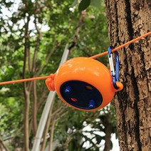 휴대용 야외 간이 빨래줄 캠핑 옥상 여행용 와이어 건조줄 끈