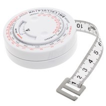 WINTAPE BMI 체질량 지수 개폐식 테이프 150cm 측정 계산기 다이어트 체중 감소 테이프 측정 도구 BMI 체질량 지수, 찢어진 조각, 1.5m