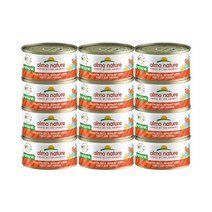 알모네이쳐 HFC 내츄럴 캣(7종) 70g x 12개/고양이습식사료, 닭고기와 호박, 12캔