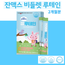 어린이루테인 키즈루테인 과립 분말 가루 3세 4세 5세 6세 7세 유아 초등학생 루테인 아이 눈영양제 눈건강관리 마리골드추출물 비타민c함유 블루베리맛 어린이눈영양제 1개월~6개월분, 30포x2박스 2개월분