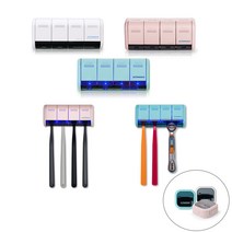 [휴대용칫솔살균기증정] 울트라웨이브 UVC LED 4인용 칫솔살균기 TS-04 무선 벽걸이칫솔소독기 면도기살균, 핑크, TS04_핑크+TS02_핑크