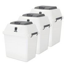 빅보스 분리수거함 70L 3개, 화이트