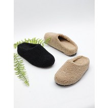 코지23 여자 귀여운 곰발 양털 뽀글이 실내화 뮬 슬리퍼