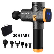 마사지건 휴대용 근육 이완 고급형 phoenix a2 조직 동적 치료 진동기 성형 통증, 협력사, LCD-블랙-6d, 에게