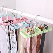 [아이디어홍] 고리걸기 멀티 회전 다용도 벨트 타이걸이 8구 넥타이 스카프, 색상랜덤