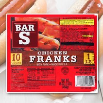 바스 ||정품|| 치킨후랑크 454g 프랑크 부대찌개 소시지 핫도그 쏘세지, 1개
