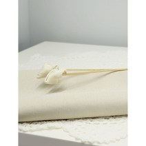 라미 레이온 샤이니 아이보리 린넨 원단