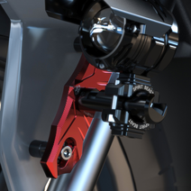 NMAX XMAX300 휀다커버브라켓 안개등브라켓 안개등각도조절 엔맥스 엑스맥스 전년식 (2개1세트), 레드