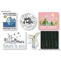 STEA 지구를 지켜라 환경보호 리사이클링 스티커SET 스티커, 04 지구를 지켜라 D