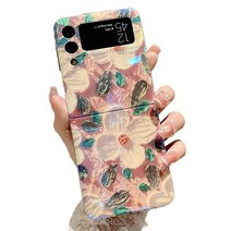 미국발송 Omio Compatible with Samsung Galaxy Z Flip 4 Case Cute Luxury Ultra Thin Blu-ray Case IMD Flow