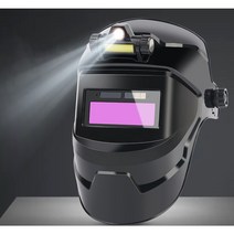 자동 차광 디밍 용접 마스크 용접기 아르곤 아크 용접 보호면 UV, [트루컬러]디밍모델+헤드라이트+보호시트20장