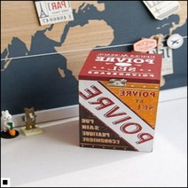 직사각형 화장솜보관 오래된느낌 긴길이감 잠금박스 레드박스