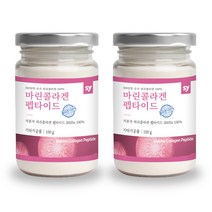 초 저분자 피쉬콜라겐 300달톤 수용성 먹는 마린콜라겐 펩타이드 100% 어린 어류 pc콜라겐 생선껍질 명태콜라겐 분말 가루 파우더 이너뷰티 피부 근육 치, 2병