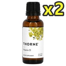 쏜리서치 액상 비타민 D 25mcg 30ml, 2개