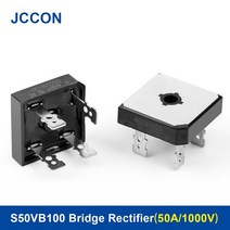 2Pcs S50VB100 다이오드 브리지 정류기 50A1000V S50VB 100 어컨 용 전기 용접기