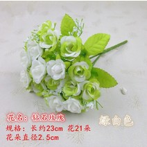 tpsvlr 조화 버터플라이꽃 갈대 설유화 루모라고사리 미니 꽃다발 국화 130 동백꽃 버들강아지 자작나무가지, 하얀색