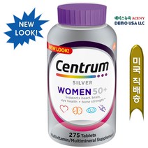 센트룸 실버50+ 포 우먼 멀티비타민 미네랄 275정 [의사추천1위 종합영양제]