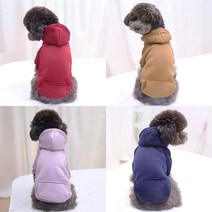 펫라이엇 강아지옷 가을 겨울 후드 티셔츠, FW1-01_와인