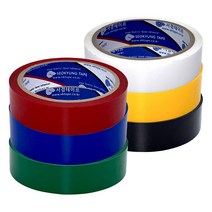 일반컬러 셀로판테이프 (24mm - 12개) 화이트, 단품