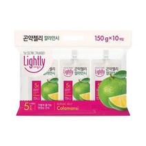 청정원 달달구리 라이틀리 곤약젤리 깔라만시 간편식 쫀득쫀득 야식 150g 10개입 어른 회사간식, 18세트
