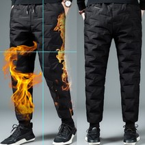 패딩바지 몸빼 깔바지 방한팬츠 패딩바지 솜털 바이크팬츠 밴딩조거 IS-TTP20 우모바지 우모복