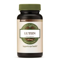GNC 네츄럴 브랜드 루테인 40mg 60정 (캡슐) Natural Brand Lutein 60caps, 1개