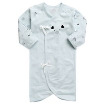 그린베베 국내생산 신생아용 피그 쟈가드 배냇가운