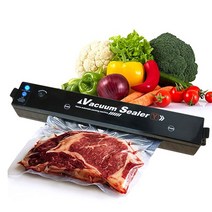 가정용 전기 진공 식품 실러 자동 진공 포장 기계 220V 진공 포장기 10Pcs 진공 가방 Kichen 도구, CHINA_Black | EU 플러그