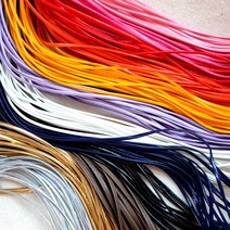 미용가위끈 가죽끈 컬러 가위악세사리, 소-실버