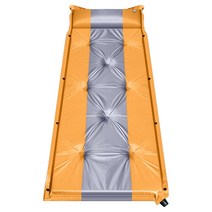 터치온리 자충매트 아웃도어 차박 경량 휴대용 매트, 한 사람 [오렌지 그레이] 5CM