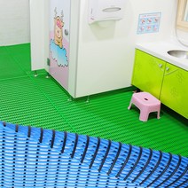 미끄럼방지매트 50X50욕실 화장실 물빠짐 발판 패드 깔판 바닥 롤 튜브매트 건식 수영장 목욕탕 논슬립, 블루