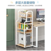 컴퓨터 수납장 PC 본체 프린터 받침대 거치 트레이 사무실 관공서, G.서랍이있는2단화이트선반+가벼운월넛보드