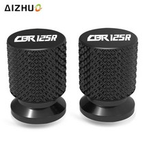 혼다 CBR125R R 2004-2020 2019 용 오토바이 액세서리 CNC 알루미늄 타이어 밸브 휠 에어 포트 커버 캡, 08 Red CBR125R LOGO