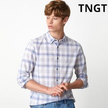TNGT [20SS TNGT 남성]그레이 체크 베이직핏 캐주얼 셔츠_TGSH0B201G1
