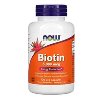 나우푸드 비오틴 5000mcg 120베지캡슐 1개, 120정