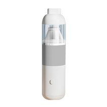 차량용 핸디 에어건 2In 1 휴대용 자동차 진공 청소기 핸드 헬드 홈 이중 목적 무선 120W 에어 더스터 캐, [01] White