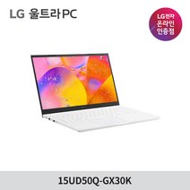 LG전자 12세대 울트라PC 15UD50Q-GX30K 인텔i3 128G 8G 사무용 노트북 추천, Free DOS, 8GB, 128GB, 코어i3, 스노우 화이트