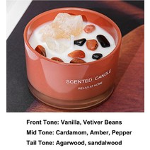 캔들만들기재료 캔들유리용기 소이캔들만들기 DIY홈향기로운 양초 럭셔리 장식 크리스탈 스톤 콩 왁스 아, 01 빨간