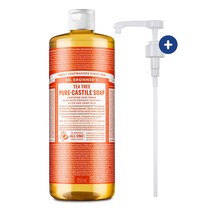 닥터브로너스dr 티트리 퓨어 캐스틸 솝 950ml+펌프, 티트리 950ml+펌프