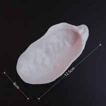 세라믹 굴껍질 접시 분자요리 플레이트 소스볼 굴 접시 캐비어, 굴접시