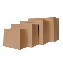 리드홈 크라프트 무지 와이드 도시락 쇼핑백 50매, 특대