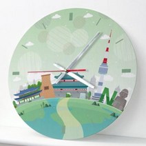 아트박스/꾸밈 cj686-세계의랜드마크1(아시아)_인테리어벽시계, C타입-중국