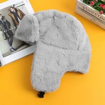 풍성한 귀달이 군밤모자(그레이)/ 방한 에스키모모자