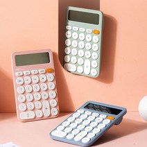 델리 계산기 빅버튼 파스텔 칼라 핑크 블루 그린