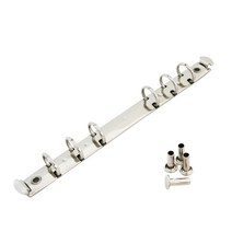 6공 시스템 다이어리 바인더 링장식 15R 실버, 단품